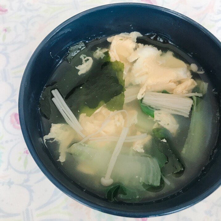 簡単★チンゲンサイのたまごスープ